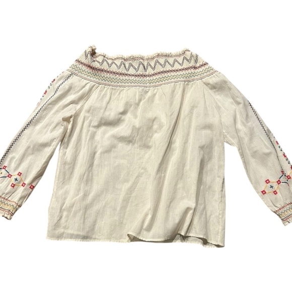 Vilshenko Embroidered BOHO Country Shirt Women's size 8 Medium - Picture 3 of 4